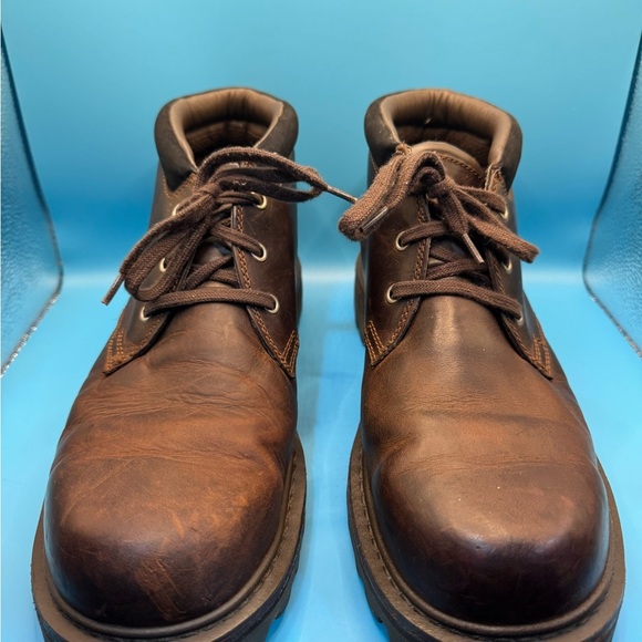 Men's Timberland Brown Leather Boots - Picture 1 of 7